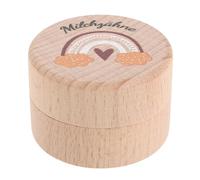 JUMPLAWN Caja de Madera para Dientes Perdidos Compartimentos Únicos, Diseño Adorable, Ligera y Portátil, Recuerdo para Shower y Obsequio Infantil, Caja para Guardar Dientes de Leche