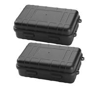 JUMPLAWN Caja De Para Exteriores Resistente Al Agua Prueba De Golpes, Estuche Cierre Sellado, Protección Para Herramientas, Pack De 2 Unidades, y Ligero, Adecuado Para Camping y Senderismo