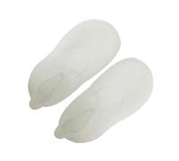 JUMPLAWN Calcetines de Silicona Blancos para Pies y Talones Agrietados, Talla L, Lavables y Anti-grietas, Ideales para Cuidado Diario y Reparación
