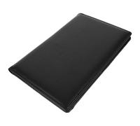 JUMPLAWN Carpeta Porta Cheques de Restaurante Negra Magnética, Libro de Menú Portátil Tablero de Escritura Pu, Tarjetero Compacto para Pedidos y Cuentas en Bares y Restaurantes