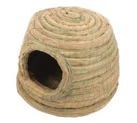 JUMPLAWN Casa De Tejida para Conejos y Cobayas Multifuncional, Nido De, Tamaño Pequeño Tipo Castillo, Adecuado para Descanso y Escondite De Mascotas Pequeñas