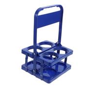 JUMPLAWN Cesta Plegable para Botellas de Cerveza con Asa Azul Portabotellas Portátil para Vinos y Bebidas Soporte Práctico para Picnic y Barbacoas Capacidad para Botellas