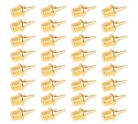 JUMPLAWN Clavos Metálicos Antideslizantes para Zapatos de Atletismo 32 Piezas Picos de Pista Cortos Dorados Accesorios para Cross Country y Entrenamiento de Velocidad
