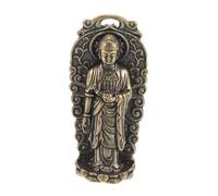 JUMPLAWN Colgante De Amuleto De Buda Retro con Diseño De Luz De Fondo Escultura Occidental para Decoración y Joyería Multiuso Adorno Tradicional