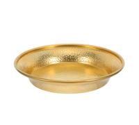 JUMPLAWN Comedero de Cobre Martillado para Gatos - Comedero pequeño de 15 cm para Perros con Base antivuelco - Plato Decorativo de Metal Martillado a Mano para Mascotas, Ideal para la decoración del