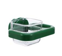 JUMPLAWN Comedero para Pájaros en Jaula Verde, Dispensador Automático de Agua sin Goteo, Bebedero Colgante Transparente para Mascotas Pequeñas y Roedores, Fácil Instalación para Jaulas