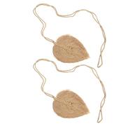 JUMPLAWN Cortina Tejida Cuerda Natural 2 u Estilo Boho Decorativo para Ventanas