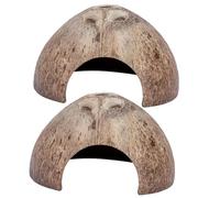 JUMPLAWN Escondite Decorativo para Reptiles Cáscara De Cangrejo Ermitaño Resistente Al Desgaste De Resina Pequeño para Terrarios Hogar Mascotas Reptiles Pequeños