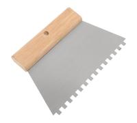 JUMPLAWN Espátula Rascadora Dentada para Masilla y Yeso Mango Ergonómico | Hoja de Acero al Carbono Engrosada, Cabezal Extragrande para Cobertura Amplia, Acabado Cerámico Espejo