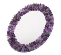 JUMPLAWN Espejo De Maquillaje Decorativo De Cristal para Mesa Espejo De Mesa Antiguo Diseño Único para Bodas Fiestas y Decoración del Hogar