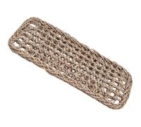 JUMPLAWN Esterilla Tejida de Hierba Marina para Reptiles 20x14x2 Cm, Tapete para Lagartos y Mascotas, Malla Fina Lavable, Cojín Natural para Hábitat de Reptiles Barbados y Otros