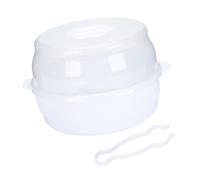 JUMPLAWN Estuche para Guardar Biberones y Chupetes para Bebés Lactantes, Caja Esterilizadora para Microondas, Material Abs Resistente, Compacto y Portátil para Viaje, Almacenamiento Seguro