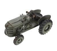 JUMPLAWN Figura de Tractor Vintage de Metal Decorativa para Oficina Maqueta de Tractor Pequeño Decoración de Escritorio
