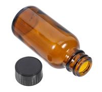 JUMPLAWN Frasco de Vidrio Ámbar de 60 Ml Tapa de Rosca, Seguro y Portátil para Almacenamiento de Líquidos Médicos en Hospitales y Hogares