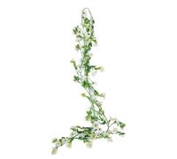 JUMPLAWN Guirnalda Decorativa de Margaritas Artificiales Blancas de Seda Enredadera de Flores Resistentes Decoloración para Decoración de Hogar Balcón y Tuberías 1 Pieza Uso Primavera