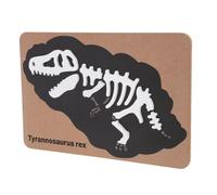 JUMPLAWN Huesos De Dinosaurios Juguete Educativo De Madera para Niños De 1-3 Años Aprendizaje Interactivo sobre Fósiles y Esqueletos