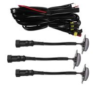 JUMPLAWN Juego de 3 Luz Intermitente de Emergencia LED | Luz de Advertencia del Coche, , Lente Transparente, Chips LED de Alta Intensidad, Uso Exterior