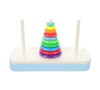 JUMPLAWN Juego de Apilar Diez Niveles, Plástico, Educativo | Torre de Apilamiento para Juegos en Casa y Competencias, Aprendizaje Cultural, Paciencia y Lógica
