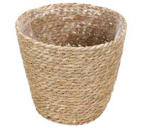 JUMPLAWN Maceta Tejida de Rafia Grande con Forro Cesta Decorativa para Plantas de Interior y Exterior Jardinera Natural para Decoración Boho y Rústica