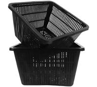 JUMPLAWN Macetas Hidropónicas De Malla Cuadrada, Cesta De Cultivo De Plástico 2 Unidades, para Hortalizas y Jardinería Doméstica