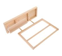 JUMPLAWN Madera Expositor Joyas Doble Nivel, de Bandeja, Mesa