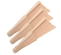 JUMPLAWN Marco de Abanico de Madera de 23 Cm, 3 Piezas, Material Versátil, Estilo Antiguo Clásico, para Bricolaje en Escuela y Regalos