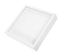 JUMPLAWN Marco de Madera para Flores Secas Estilo Simple y Versátil Soporte de Exhibición para Decoración del Hogar y DIY Ventana Transparente en Color Blanco