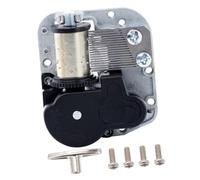 JUMPLAWN Mecanismo De Caja De Música De Cuerda Pequeña, Abs y Hierro, Reproducción De Melodía De 3-4 Minutos, Accesorio Reemplazable para Reparación y DIY, Adecuado para Manualidades y Decoración