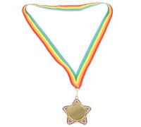 JUMPLAWN Medalla Aleación de Zinc Ligera con Diseño de Estrella Medalla Colgante Dorada para Premios Deportivos Infantiles Accesorio para Fiestas y Competiciones Escolares