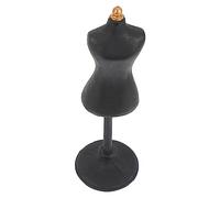 JUMPLAWN Mini Soporte de maniquí Vestido Forma maniquí Prenda Mini Vestido para Chicas De Coser Cuerpo de de muñeca Mujer maniqui es en Miniatura Resina Negro