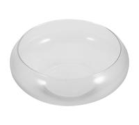 JUMPLAWN Pecera de Vidrio Grande para Escritorio, Maceta Hidropónica Transparente para Plantas Suculentas y Peces de Colores, Tanque Decorativo Multifuncional para Oficina y Hogar