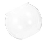 JUMPLAWN Pecera Redonda Irrompible de Plástico Transparente para Escritorio Acuario Compacto para Peces Betta y Tortugas Diseño Elegante y Seguro para Oficina
