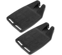 JUMPLAWN Pieza de repuesto para reposapiés de silla de ruedas, 1 par, plástico duradero con adaptación universal, ideal para usuarios en sillas de ruedas