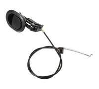 JUMPLAWN Pieza de Repuesto para sillón reclinable con Tirador Negro Ovalado y Cable de Acero de 97 cm, manija extraíble 9x7,6x6,7 cm para Muebles y relajación en el hogar