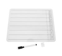 JUMPLAWN Pizarra de Doble Cara para Enseñanza con Impresión de Líneas, Superficie Gruesa, Escritura y Borrado Fácil, Compacta y Adaptable para Aula o Hogar