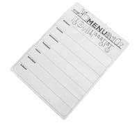 JUMPLAWN Planificador Semanal Magnético Borrable para Nevera, Menú Blanco | Resina, Doble Función de Menú y Lista, Gestión Dietética, Cocina y Restaurante, Reduce Desorden