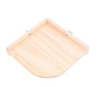 JUMPLAWN Plataforma Resistente de a Sólida Estructura Khaki en y Mordeduras para Madera Diseño Sectorial Adecuado Pequeñas Jaula Hámster Cobaya para Jaulas