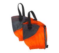 JUMPLAWN Polainas Cortas Impermeables para Correr y Trail Running, Cubrezapatos Antiarena Naranja, Protecciones Transpirables para Piernas, Unisex, Uso Al Aire Libre Senderismo y Montañismo