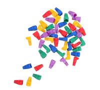 JUMPLAWN Protector de Cables Ethernet Cat5 Cat6 Cat7 para Conectores, Funda Antipolvo Resistente, Uso Doméstico y Oficina, Compatible Red, Multicolor, Paquete 50 Unidades