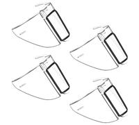 JUMPLAWN Protectores laterales para gafas de seguridad y gafas con 2 pares de material PC y instalación lateral, con textura blanda para protección en entornos industriales y deportivos
