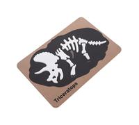 JUMPLAWN Puzzle de Madera de Juguete Educativo Montessori para Fósiles de Triceratops Estimula Habilidades Cognitivas y Conciencia