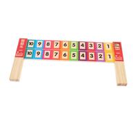 JUMPLAWN Regla de Madera para Matemáticas para Accesorio Educativo para Restas Herramienta Didáctica para Primaria y Educación Infantil Diseño Innovador para Comprensión Numérica