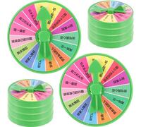 JUMPLAWN Rueda de Castigo Giratoria de Plástico 6,5 Cm para Fiesta y Juegos, Compacta y Ligera, Adecuado para Entretenimiento Familiar, Sorteos y Juegos al Aire Libre, Pack de 10 Piezas