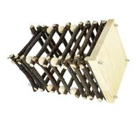 JUMPLAWN Soporte de Madera para Heno con Diseño para Conejos y Pequeños Roedores Duradero y Fácil de Instalar Jaulas Comedero Seguro para Cobayas y Hámsteres