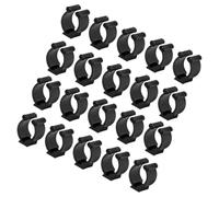 JUMPLAWN Soporte para Tacos de Billar de Plástico Negro 20 Piezas y Clips para Caña de Pescar Diseño Multifuncional Seguro y Confiable para Organización y Almacenamiento