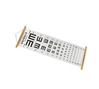 JUMPLAWN Tabla Optométrica Colgante para Examen Visual Cartel de Prueba de Estándar Herramienta de Evaluación Ocular para Niños y Adultos