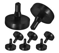 JUMPLAWN Tapones de Goma para Pedal de Freno y Embrague, 8 Piezas Negras, Tope de Caucho Resistente para Interruptor de Luz de Freno, Posicionamiento Preciso, Accesorios para Vehículo