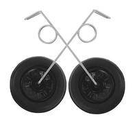 JUMPLAWN Tren de Aterrizaje para Aeronave RC 2 Piezas, Ruedas de Repuesto para Réplica de Aeronave, Accesorios para Aeromodelismo, Equipo Durable para Mejora de Vuelo, Instalación Fácil,