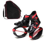 Jumps Botas Zapatos Bounce Moon con Bolsa de Almacenamiento, Zapatos para Saltar Canguro, Zapatos para Ejercicio, Botas Deportivas, Saltos, Mujeres, Hombres, Adultos, XX-L 42-44 EU (Color : Black+Red