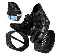 Jumps Botas Zapatos de Rebote para Hombres Mujeres Entrenamiento de Fitness para Adultos Zapatos de Salto de Correr Anti Gravedad con muelles y Bolso 4T(XL 39-41EU)